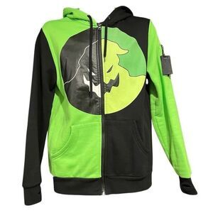 Nightmare Before Christmas Oogie Boogie Split Zip-Up Hoodie Men’s XS